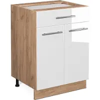 Vicco Fame-Line Keukenonderkast – 60 cm met lade, zonder werkblad Wit Hoogglans