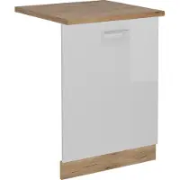 Vicco R-Line Vaatwasserfrontpaneel – 60 cm, WB Eik Wit Hoogglans