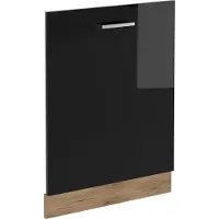 Vicco Vaatwasserfrontpaneel R-Line Zwart hoogglans 60 cm zonder werkblad, Model 54474