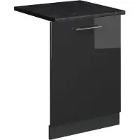 Vicco Vaatwasserfrontpaneel Fame-Line Antraciet Hoogglans 60 cm , WB Antraciet, Model 54818