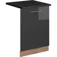 Vicco Vaatwasserfrontpaneel Fame-Line Antraciet Hoogglans 60 cm , WB Antraciet, Model 54840