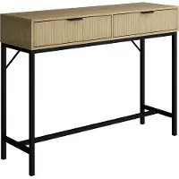 Vicco Lennox Bureau – 100 x 30 cm met 2 laden Eiken