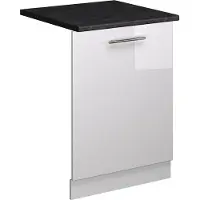 Vicco Vaatwasserfrontpaneel Fame-Line Wit Hoogglans 60 cm , WB Antraciet, Model 54824