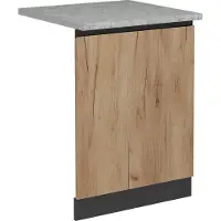 Vicco Vaatwasserfrontpaneel R-Line Krachtige eik goud 60 cm J-Shape, WB Marmer, Model 55114