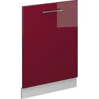 Vicco Vaatwasserfrontpaneel Fame-Line Bordeauxrode hoogglans 60 cm zonder werkblad, Model 54311