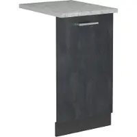 Vicco R-Line Vaatwasserfrontpaneel – 45 cm, WB Marmer Zwart beton