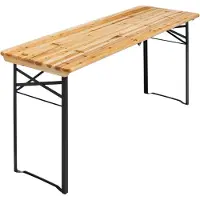 Oviala - Opvouwbare houten bistrotafel van 180 cm - Table brasserie pliante