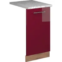 Vicco Fame-Line Vaatwasserfrontpaneel – 45 cm, WB Marmer Bordeauxrode hoogglans