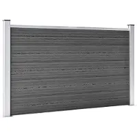 vidaXL Schuttingpanelenset 872x105 cm HKC zwart