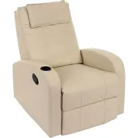 Mendler TV fauteuil Durham, TV fauteuil relax, kunstleer ~ crème