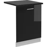 Vicco R-Line Vaatwasserfrontpaneel – 60 cm, WB Antraciet Zwart hoogglans