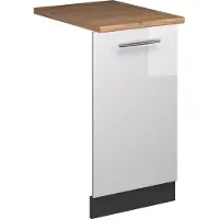 Vicco Fame-Line Vaatwasserfrontpaneel – 45 cm, WB Eik Wit Hoogglans