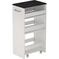 Vicco Rivo Rolplank – 30 x 84.8 cm Wit/antraciet