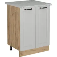 Vicco R-Line Keukenonderkast – 60 cm WB Marmer Wit Landhuis