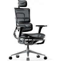 Diablo - Bureaustoel V-MASTER - Ergonomische bureaustoel verstelbaar - Zwart