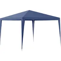 Casa.pro [] Paviljoen 300x300x255 cm. Tuinpaviljoen, partytent, biertent, feesttent. Donkerblauw