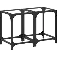 vidaXL Salontafels met glazen blad, 2 stuks, transparant, 30x30x40 cm, staal