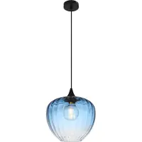 Globo Hanglamp Sander blauw glas
