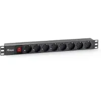 Equip 333283 energiedistributie PDU 1U Zwart 8 AC-uitgang(en)