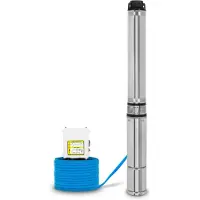 Eberth 4" Diepwaterpomp RVS 750W 56m Opvoerhoogte 20m Kabel 1½" Aansluiting met Vuilzeef