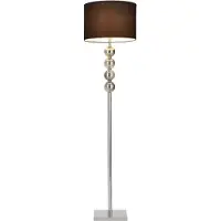 Lux.pro Standaardlamp E27 [155 cm x Ø37 cm] Vloerlamp Zwart []