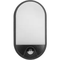 Adviti LED-plafondlamp NEFRYT 15W, 4000K, IP54, met bewegingsmelder, model OR-OP-6147BLPMR4, zwart