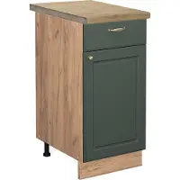 Vicco Fame-Line Keukenonderkast – 40 cm, WB Eik Groen-Goud Landhuis