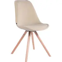 CLP Toulouse - Eetkamerstoel - Rond frame - Fluweel creme natura