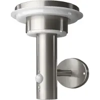 Ledvance Buitenwandlamp | ENDURA STYLE | Solar Sensor WALL Double Circle | warm wit | 6W | roestvrij staal | met bewegings- en daglichtsensor