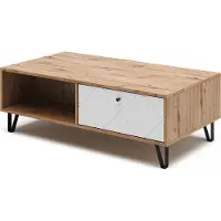 Vicco Nizza Salontafel – 110 x 60 cm Artisanaal eiken