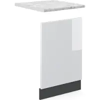 Vicco R-Line Frontpaneel – 45 cm, WB Marmer Wit Hoogglans
