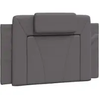 vidaXL Hoofdbordkussen "Viana" 80 cm kunstleer grijs