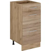 Vicco Keukenonderkast R-Line Sonoma 40 cm met laden, zonder werkblad, Model 54035