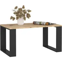 Akord Salontafel Koffietafel NOX / Artisan Eik - Zwart / 92x45x53 cm