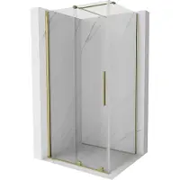 Mexen Velar schuifdouchecabine 120 x 85 , transparant, goud - 871-120-085-01-50