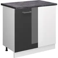 Vicco R-Line Hoekkast – 86 cm, WB Antraciet Antraciet Hoogglans