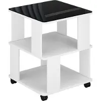 Vicco Velito Salontafel – 50 x 50 cm Wit/zwart