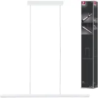 Paulmann Lento LED Hanglamp - Moderne Hanglamp Wit Mat - Dimbaar & In Hoogte Verstelbaar - 42W - Warmwit Licht (2700K) - Perfect voor Woonkamer of Eetkamer