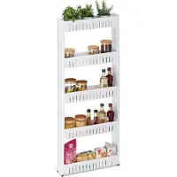 Relaxdays 4052025899905, Prullenbak, Vrijstaand, Kunststof, Wit, Badkamer, Keuken, 20 kg