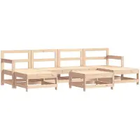 vidaXL 7-delige Loungeset massief grenenhout