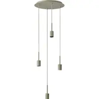 Osram Hanglamp Decor Needle Plate, dimbaar, crème / amber, Woon-/ Eetkamer, metaal, Modern, hanglamp