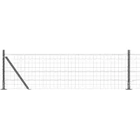 vidaXL Euro-hek met betonnen voetstuk 10 x 0,4 m PVC-Coated Staal Mesh