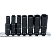 Bgs Kracht doppenset zeskant, diep - 1/4 - 6 - 13 mm - 7 delig