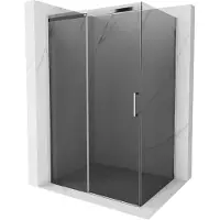 Mexen Omega schuifdouchecabine 100 x 70 , grafiet, chroom - 825-100-070-01-40