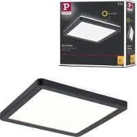 Paulmann 71000 P Atria Shine 11,2W 3000K 190x190 sz Ks LED-plafondlamp LED 11.2 W Zwart