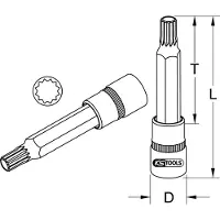 Ks Tools 9111972 911.1972 Verwisselbare kop 1/2 M12 1/2 (12,5 mm)
