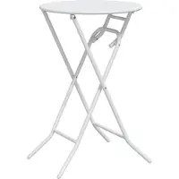 vidaXL Tuin Tafel Wit 50 x 50 x 72 cm Metaal