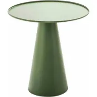 Oviala - Ronde salontafel van 50 cm in cactusgroen staal Gomba - Gomba