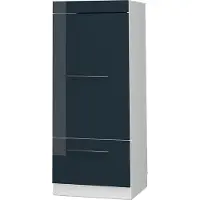 Vicco Hoge kast Fame-Line Donkerblauw hoogglans/Wit 60 cm, Model 49642
