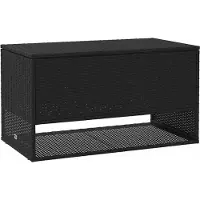 vidaXL Opbergbox voor buiten 100x55x55,5 cm poly rattan zwart
